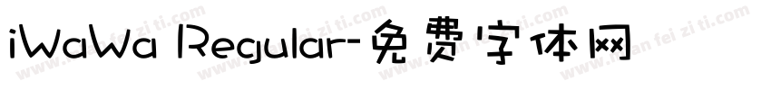 iWaWa Regular字体转换